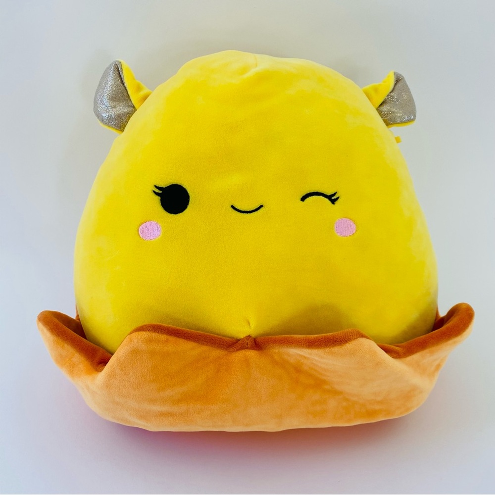 EUC Squishmallows Original LARGE Size 12 inches Bijan The Yellow Octopus Animal